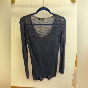 Long Black Knitted Top